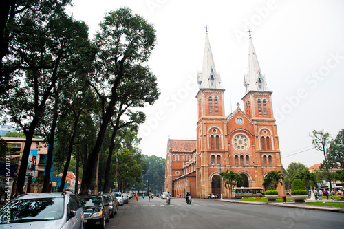 Saigon Notre Damn Basilica, Ho Chi Minh City, Vietnam, Southeast Asia