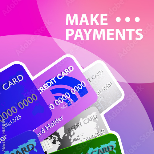 Payment by credit cards. Ma...