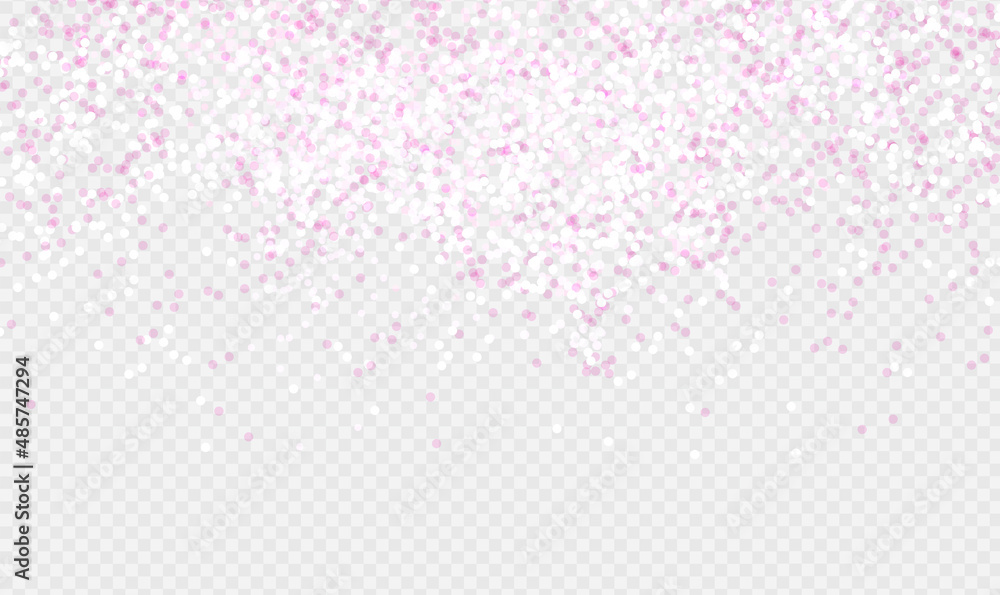 Pink glitter partickles isolated on transparent background. Rose Gold Vibrant background. Pink backdrop shimmer effect for birthday cards, wedding invitations, Valentine's day. Vector EPS10 Pink glitter partickles isolated on transparent background. Rose Gold Vibrant background. Pink backdrop shimmer effect for birthday cards, wedding invitations, Valentine's day. Vector EPS10