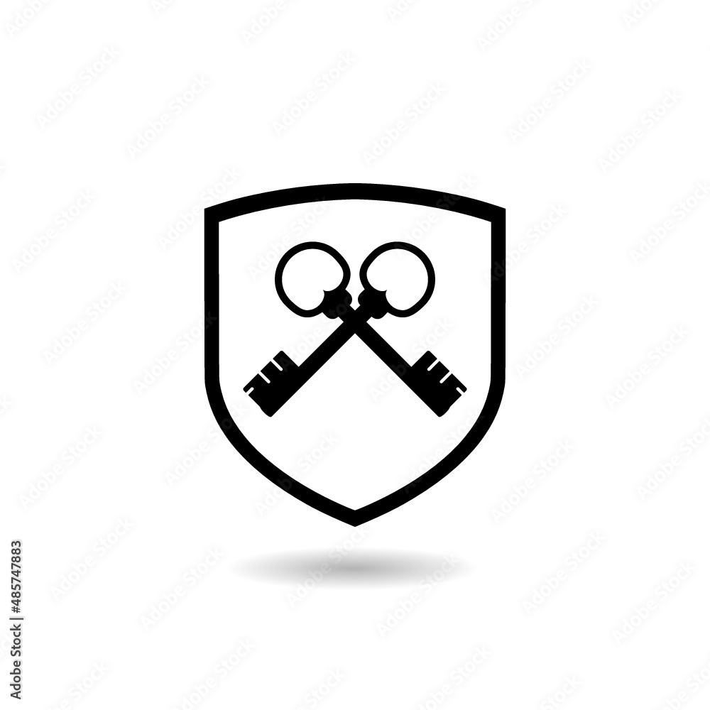 Logo for real estate company with shadow Logo for real estate company with shadow