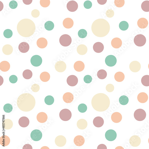 Vector background of colored circles. Pattern.