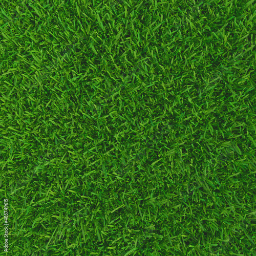 Green grass natural background. Texture spring green grass. 3d illustration.