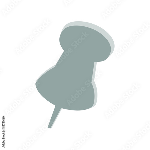 pin symbol vector 3 d illustration