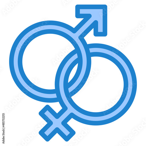 gender blue style icon
