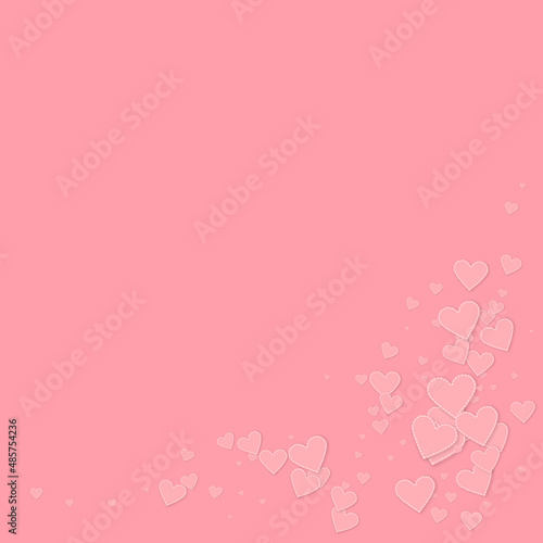 Pink heart love confettis. Valentine's day corner © Begin Again