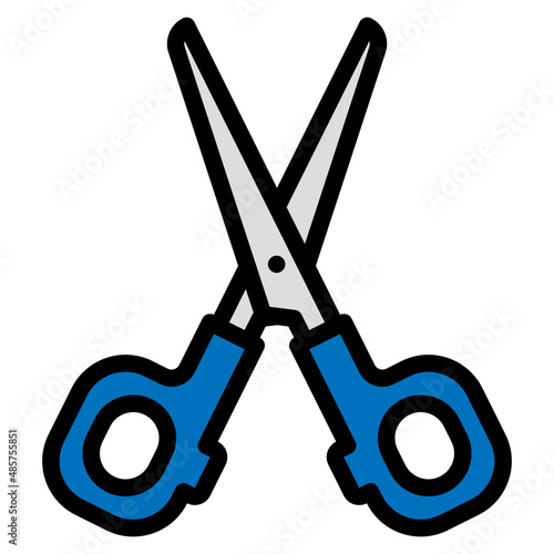 scissors line icon