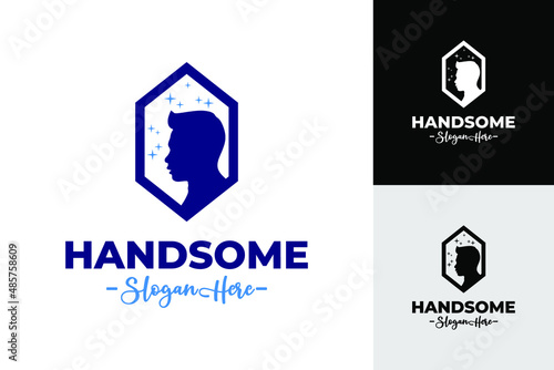 Handsome logo vector, Handsome creative logo template