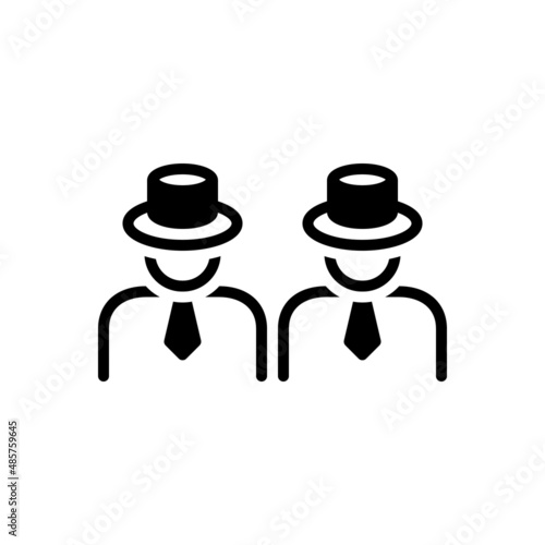 Black solid icon for appear