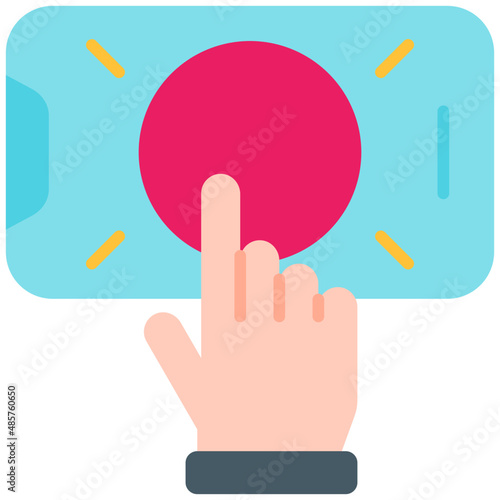 interactive flat icon