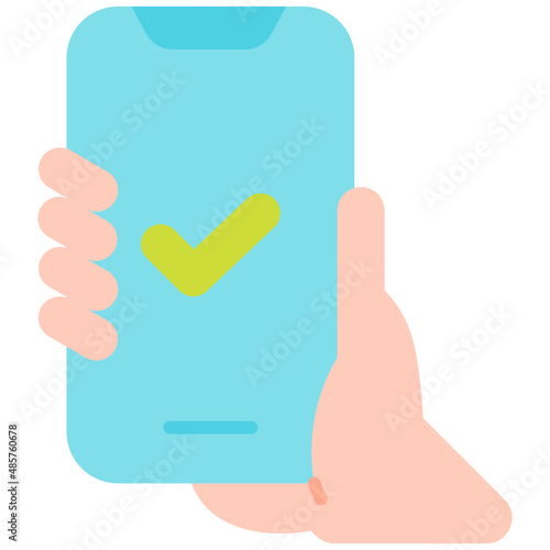 test flat icon