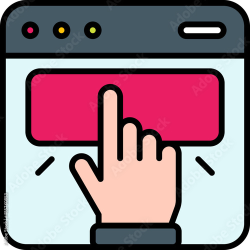 clicking filled outline icon