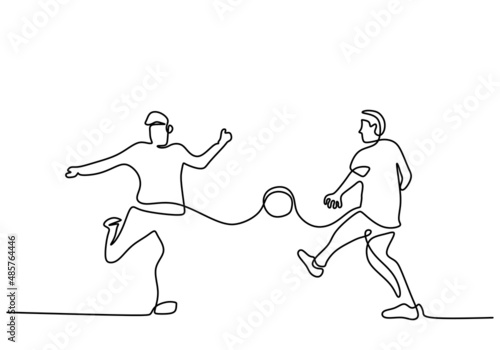 One continuous single line ...