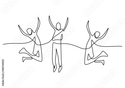 One continuous single line ...