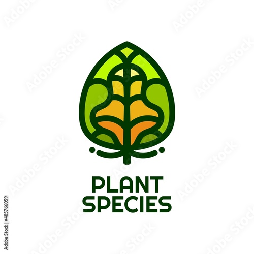 species plant nature logo concept design illustration