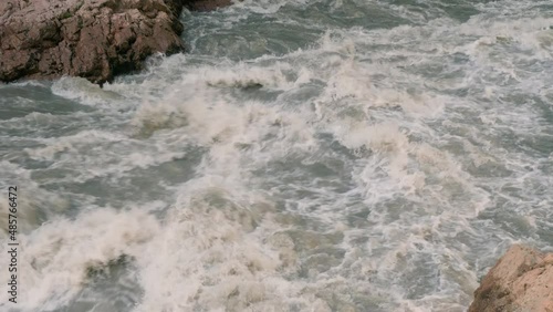 The Caucasus Mountains, Adygeya. Belaya river in the Granite gorge. photo