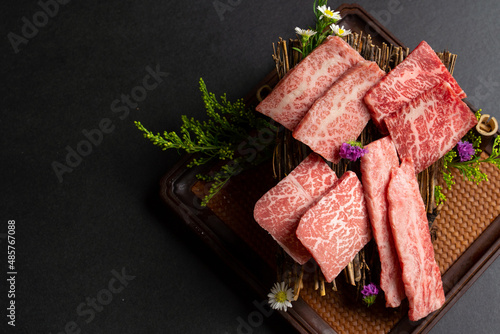 Japanese A5 Wagyu Slice Cut Steak Yakiniku photo