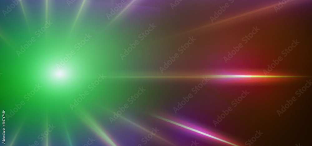Abstract composition, color futuristic background, Green and Red