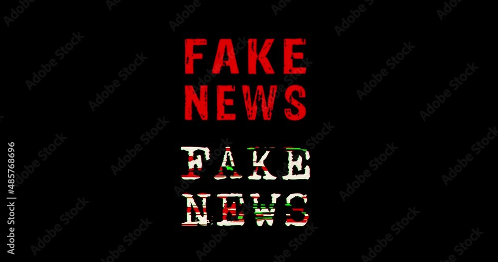 Fake news with distorted and glitch effect seamless and loopable 3d rendering. Disinformation and hoax information in social media abstract concept. Noised retro tv style background animation. Fake news with distorted and glitch effect seamless and loopable 3d rendering. Disinformation and hoax information in social media abstract concept. Noised retro tv style background animation.