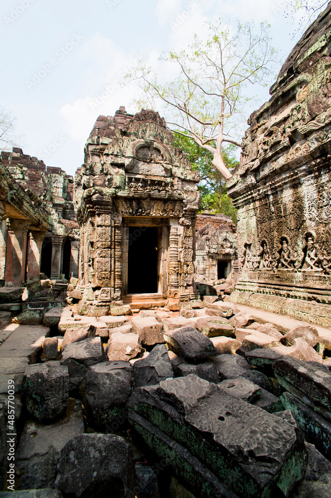 Ruins in Angkor Thom, Cambodia, Southeast Asia