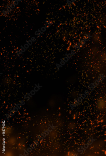 close up of charcoal burning in fireplace