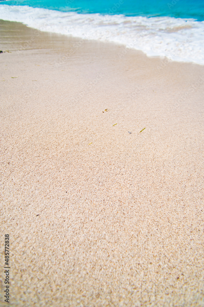 White Sands at Mawun Beach in the South of Lombok, a Tropical Paradise, Indonesia, Asia, background with copy space White Sands at Mawun Beach in the South of Lombok, a Tropical Paradise, Indonesia, Asia, background with copy space