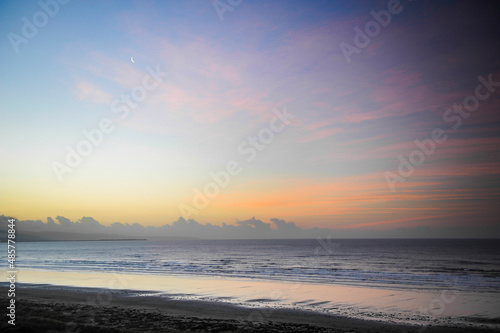 Black Rock Sands Beach at sunrise  near Porthmadog  North Wales