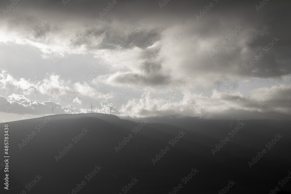Fototapeta premium clouds over the mountains