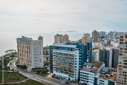 Top view of the city. Lima, Peru.