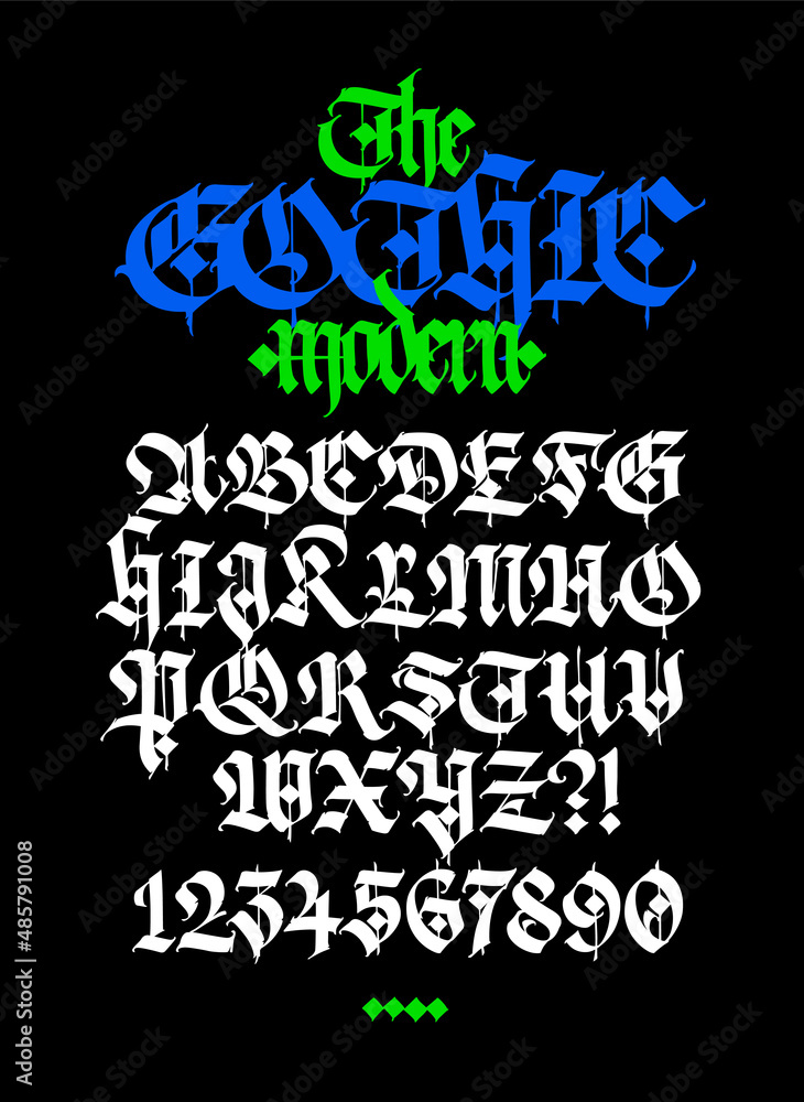 custom made wallpaper toronto digitalModern Gothic, full English alphabet. Medieval latin capital letters. Signs and symbols for design. Ancient European style. Calligraphy and lettering. Gothic figures.