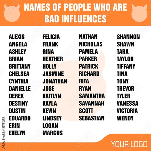 Social media people names content