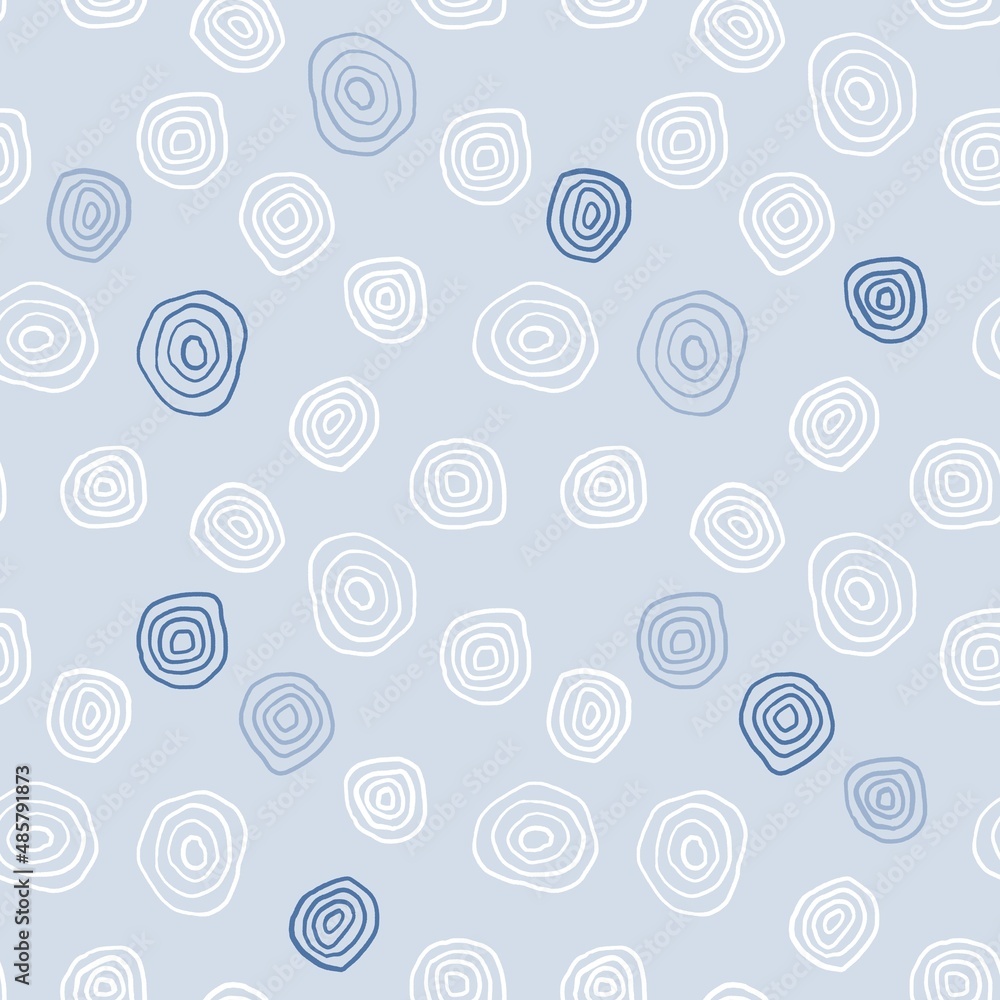 Textile print design with circles