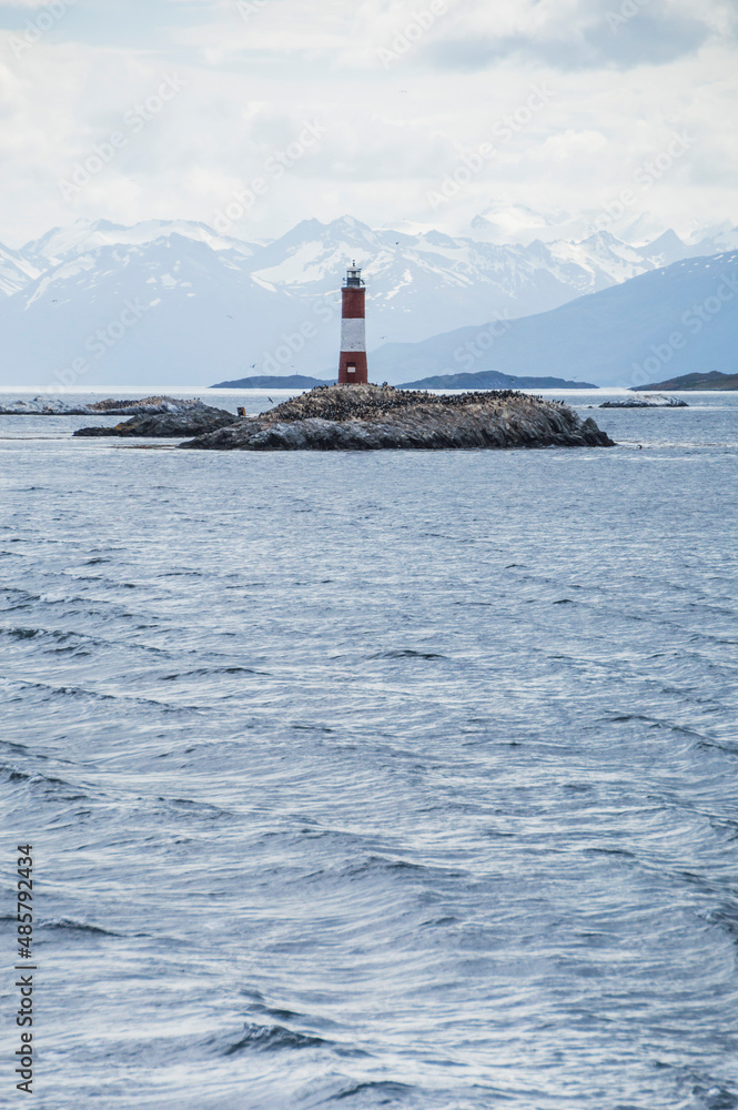 Les Eclaireurs Lighthouse, Beagle Channel, Ushuaia, Tierra Del Fuego, Argentina, South America