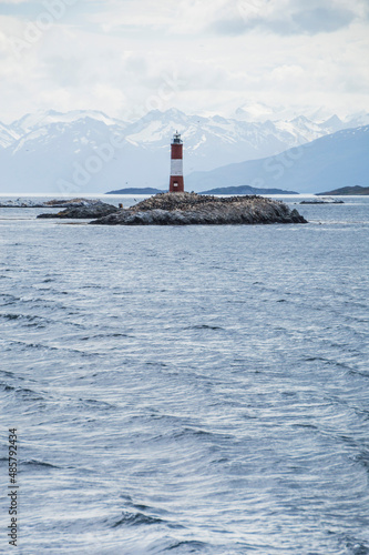 Les Eclaireurs Lighthouse, Beagle Channel, Ushuaia, Tierra Del Fuego, Argentina, South America