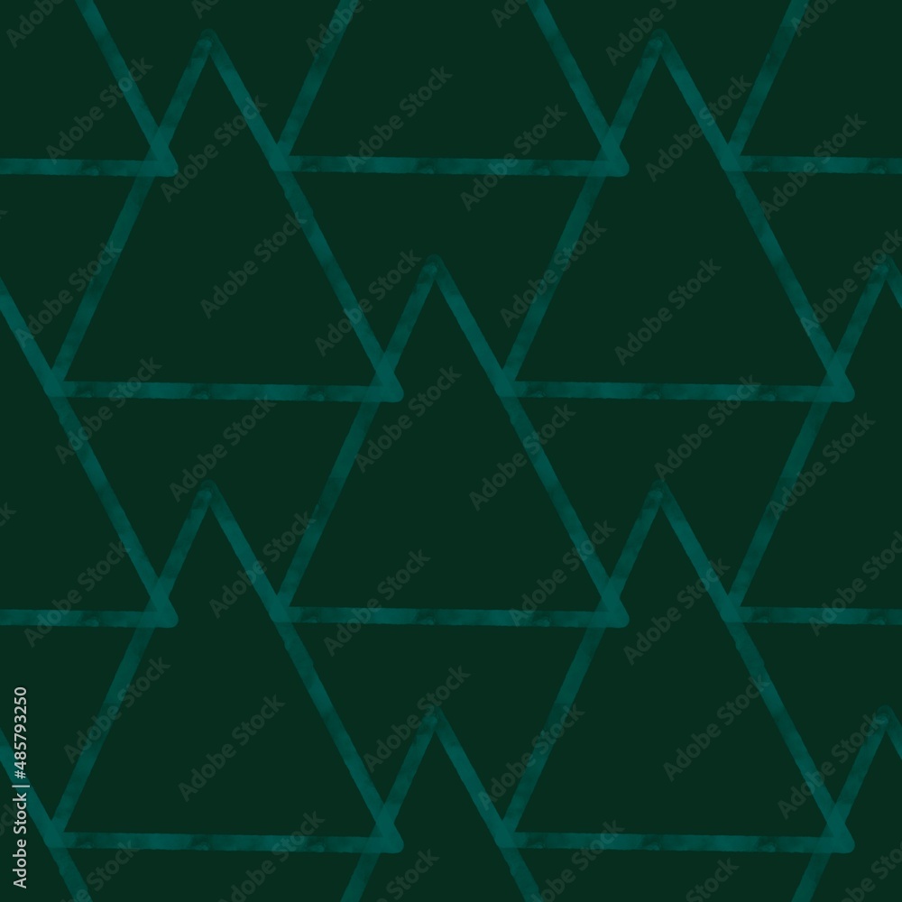 Abstract geometric seamless triangle pattern for fabrics and packaging and gifts and cards and linens and kids