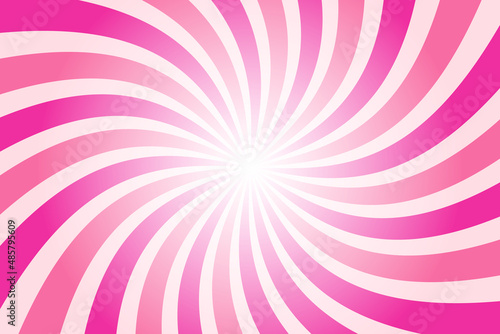 Colorful Pink Sunburst Or Candy Pattern Background. Vector Illustration
