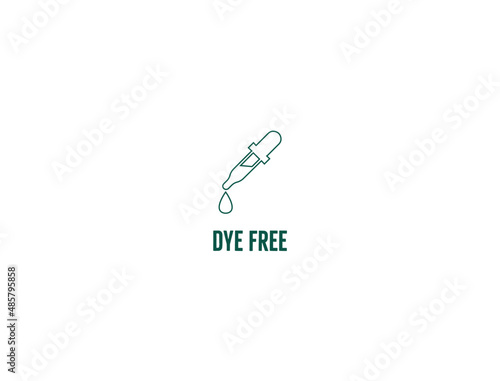 dye free icon vector illustration 