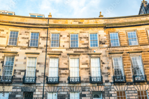 Houses in central Edinburgh , Scotland, United Kingdom, Europe photo