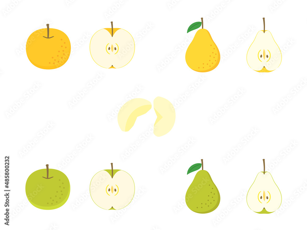 果物イラスト バラエティセット 日本の梨 洋梨 Stock Vector Adobe Stock 果物イラスト バラエティセット 日本の梨 洋梨 Stock Vector Adobe Stock