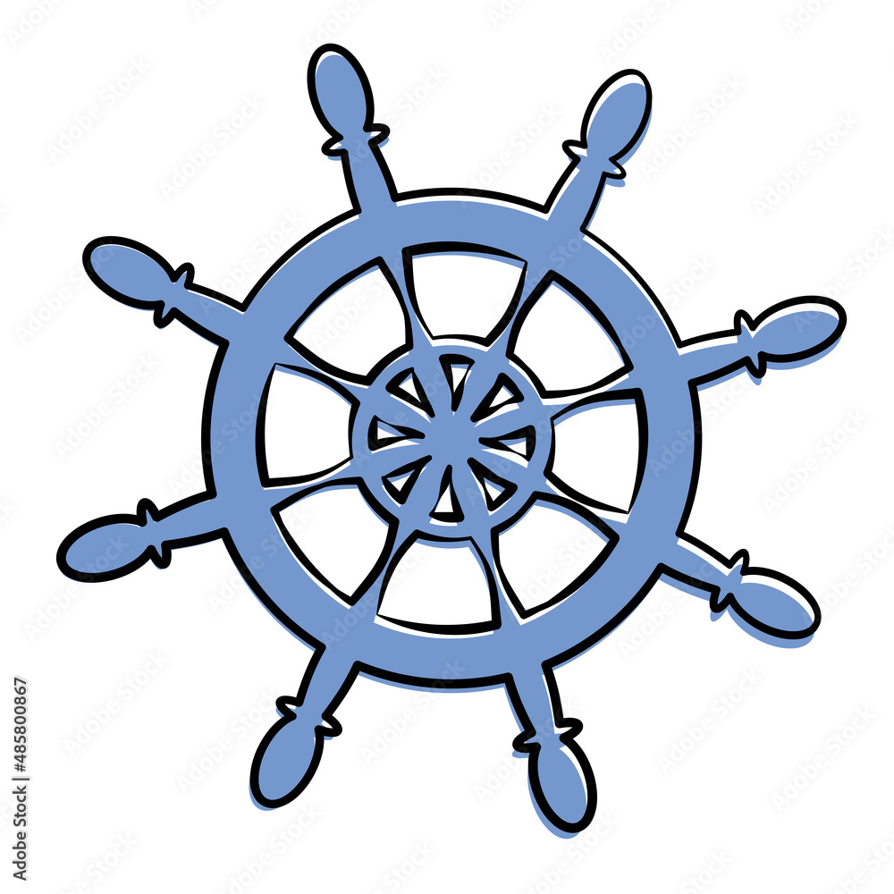 ships wheel symbol isolated on white background, helm vector illustration ships wheel symbol isolated on white background, helm vector illustration