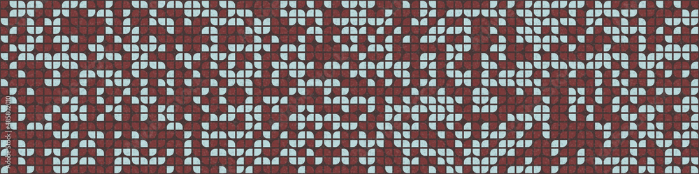 Fototapeta premium Abstract Geometric Pattern generative computational art illustration