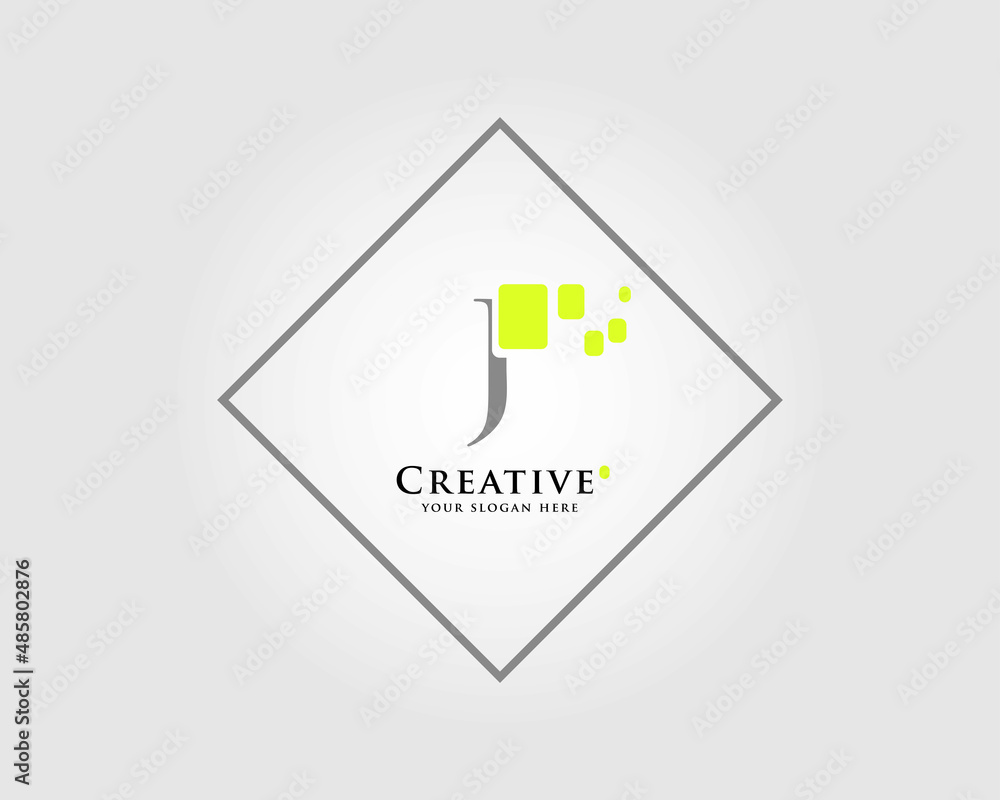 The Letter J Logo Design with a combination of green squares is suitable for your business brand. The Letter J Logo Design with a combination of green squares is suitable for your business brand.