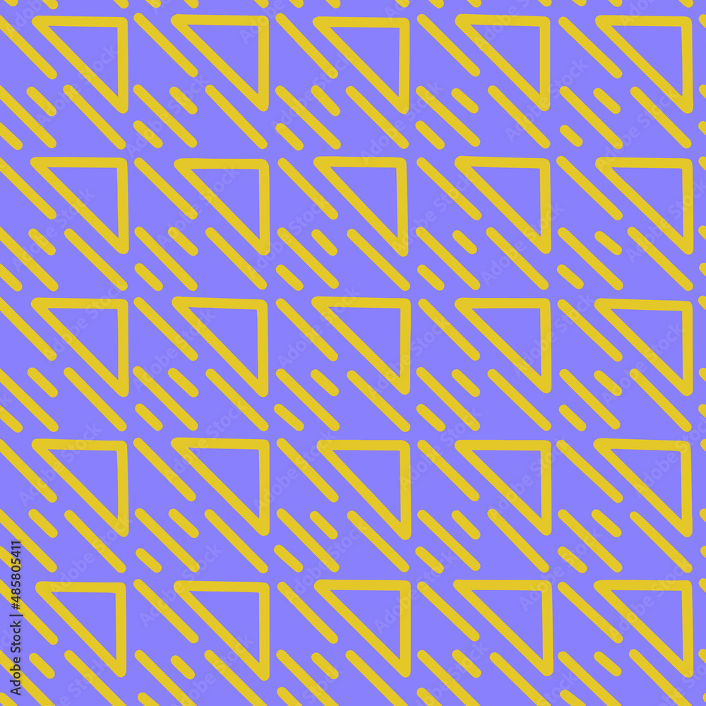 Dashes and triangles seamless pattern. Vector illustration can be used for fabrics, textile, web, invitation, card. Dashes and triangles seamless pattern. Vector illustration can be used for fabrics, textile, web, invitation, card.