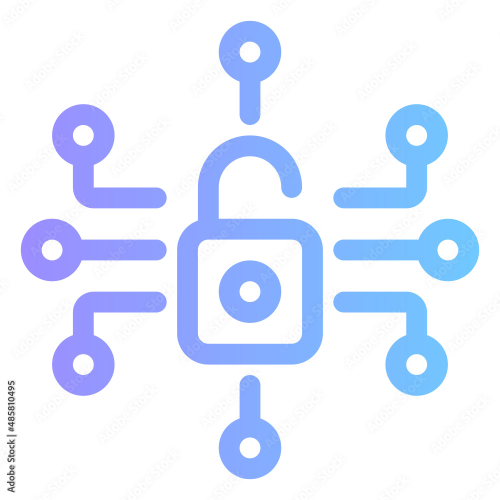 cyber security gradient icon cyber security gradient icon