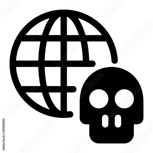 virus glyph icon