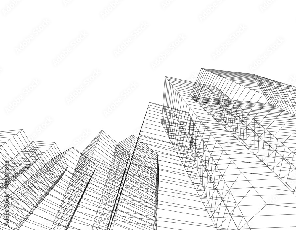 Fototapeta premium abstract architectural design