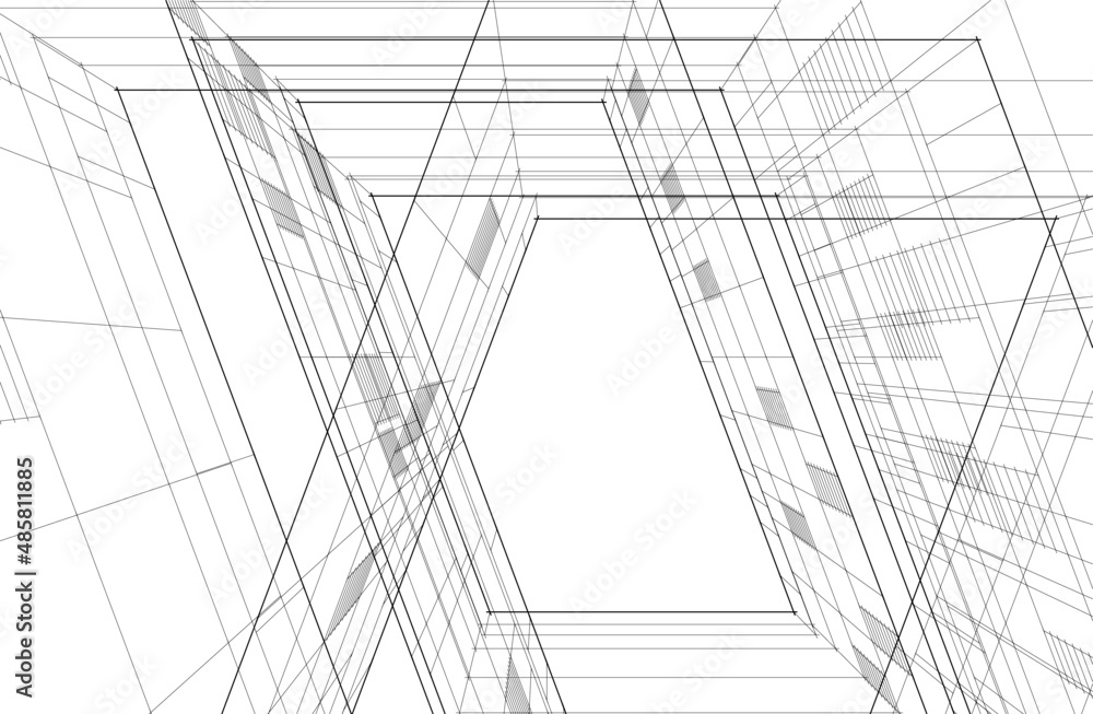 abstract architectural sketch abstract architectural sketch