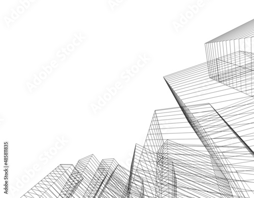 abstract architectural sketch