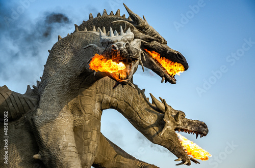 dragon statue in the park