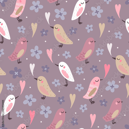 Cute birds pattern