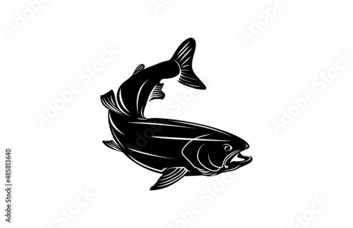 Illustrative Stylish Artistic Fish Vector Design